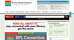 Desktop Screenshot of bossierlibrary.org